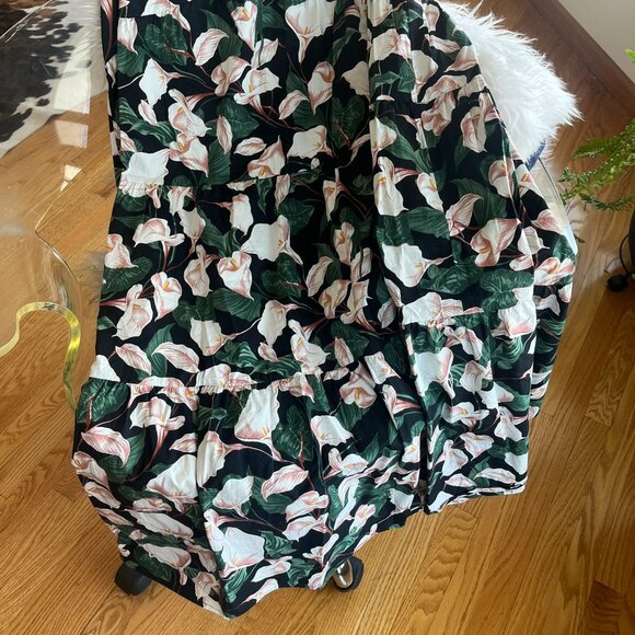 Express Flouncy Maxi Cotton Skirt - Picture 3 of 6